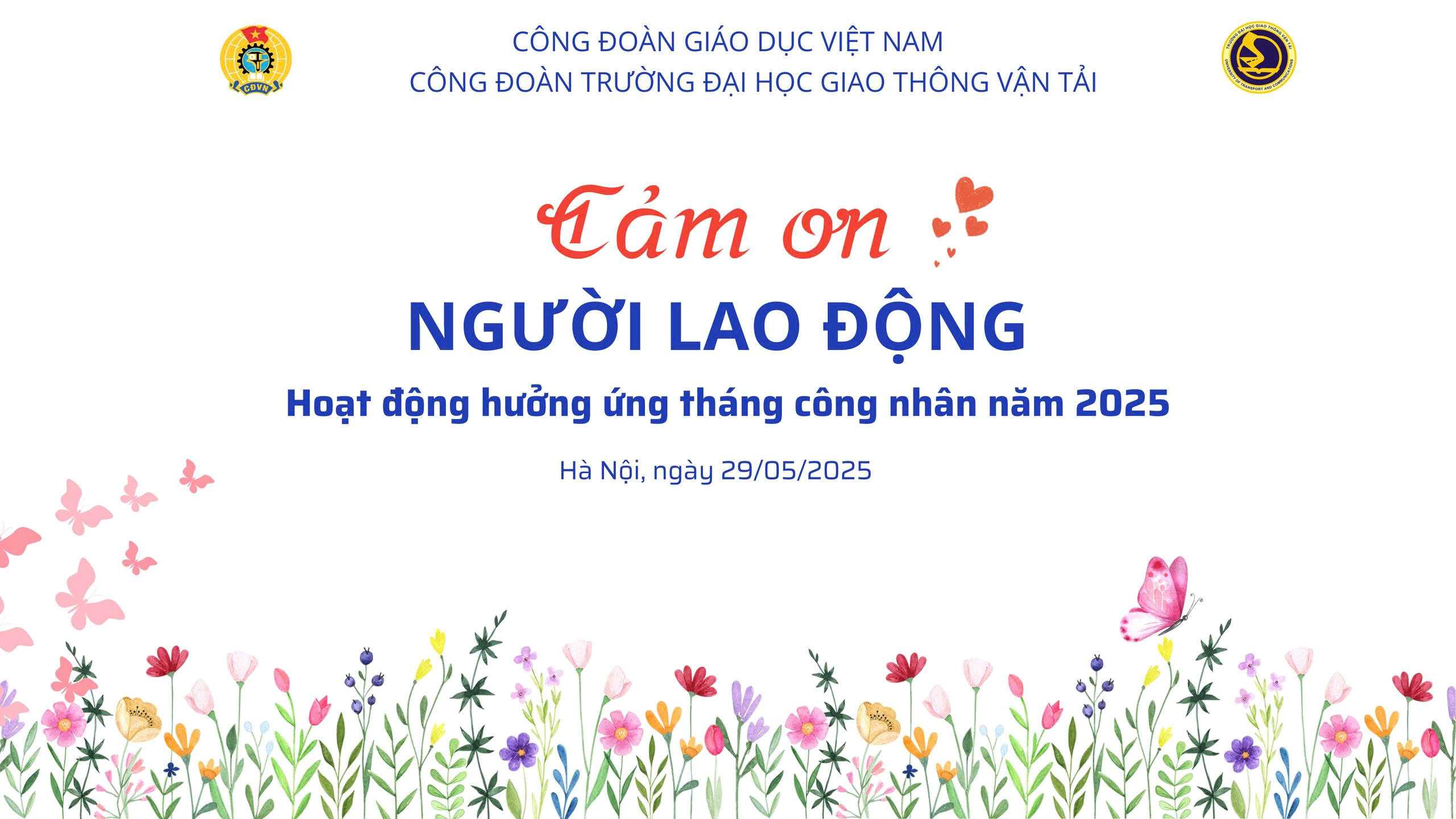 Chương trình Cảm ơn Người lao động tại trường ĐHGTVT, năm 2025